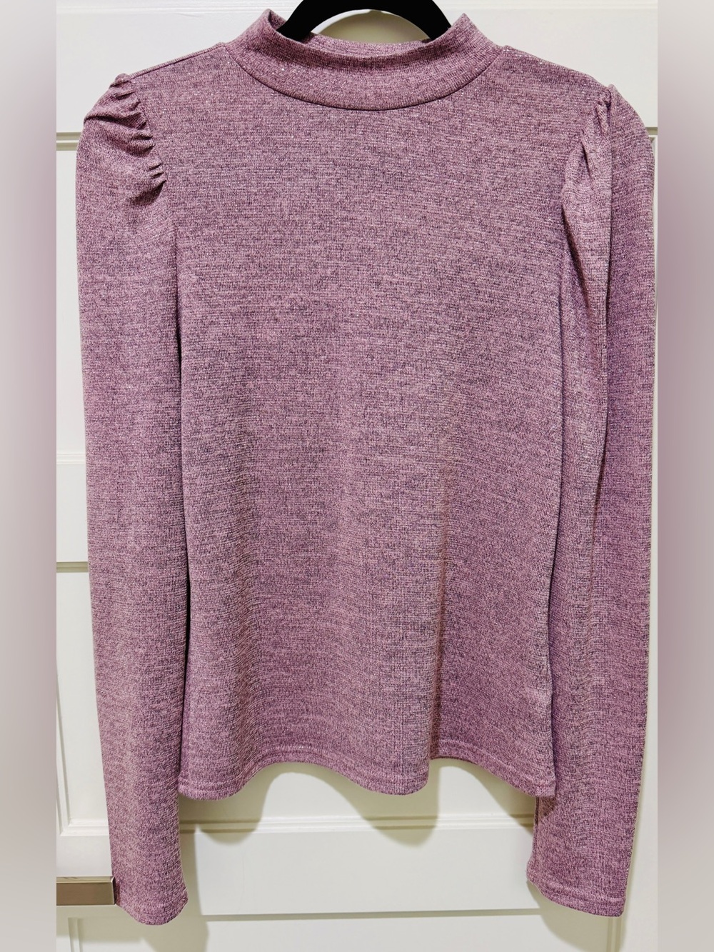 Pink sparkly Anthropologie long sleeve shirt M